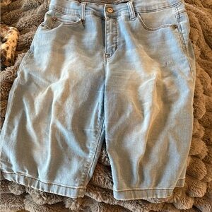 Light Blue Denim Women's Bermuda Shorts